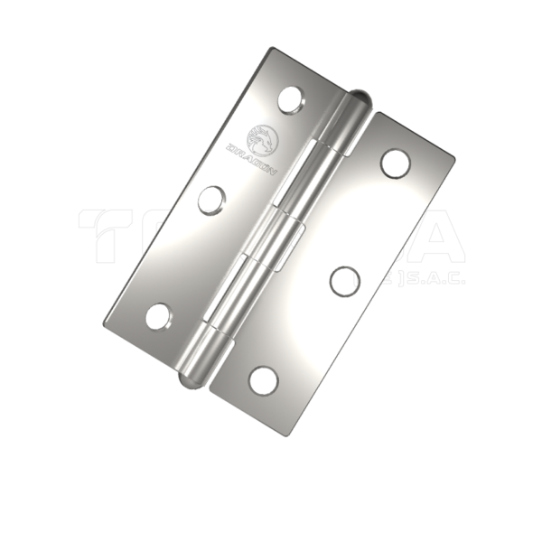 BISAGRAS FIJAS <BR> ALUMINIZADAS DE 3"