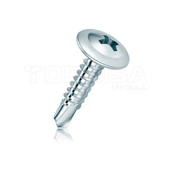 TORNILLOS WAFER PUNTA <BR> BROCA ZINCADA