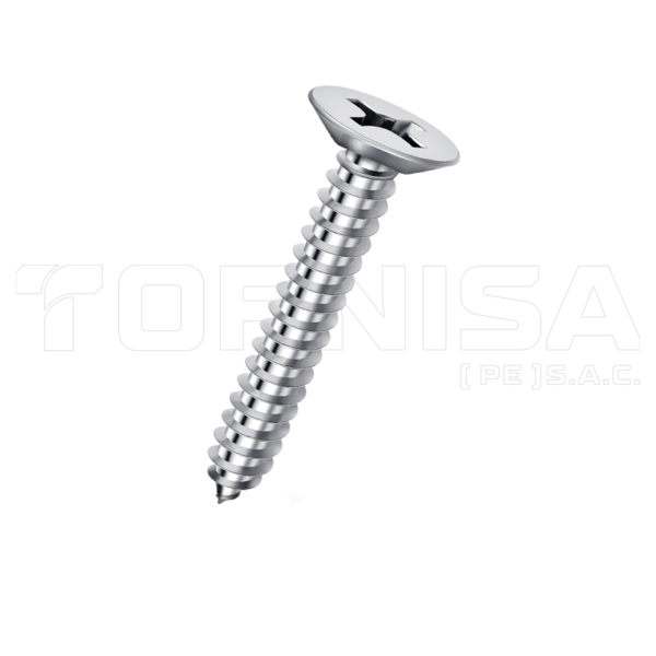 AUTORROSCANTE CABEZA CORTADA <BR> ULTRA FLAT PHILLIPS - ZINCADO