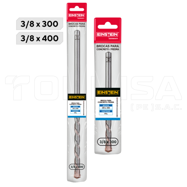BROCAS PASAMURO PARA CONCRETO, 3/8" - EINSTEIN® PREMIUM